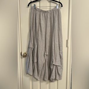 Match Point M Khaki Linen Skirt